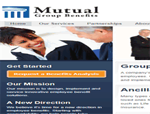 Tablet Screenshot of mutualgroupbenefits.com